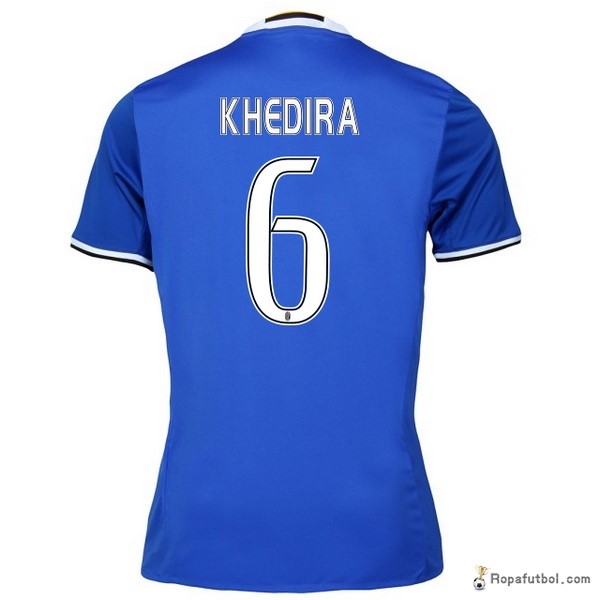 Camiseta Juventus Replica Segunda Ropa Khedira 2016/17 Azul